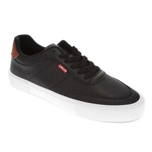 Levi's Men's Munro Faux-Leather Retro Low Top Sneakers Black Tan‎ Size 8 EUC